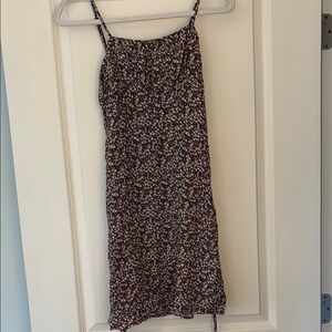 Billabong Floral Mini Dress - Black and Pink, Size Small